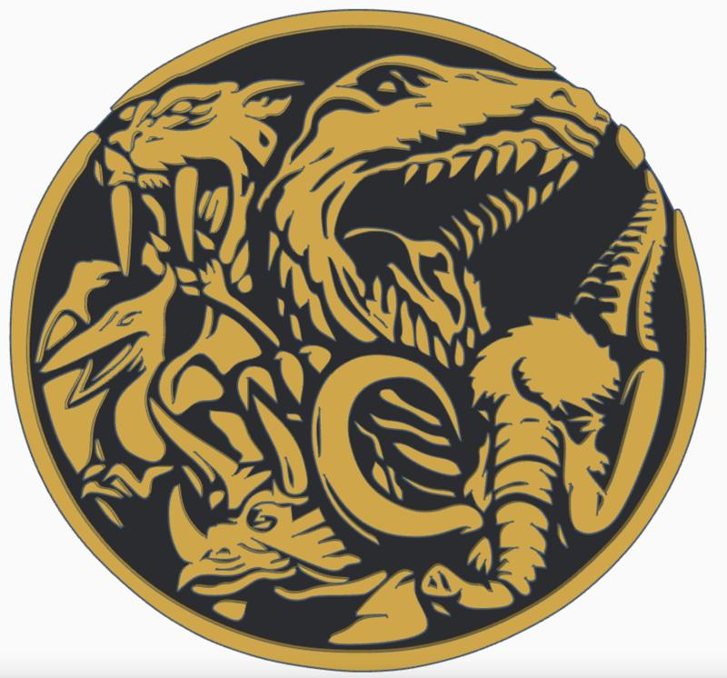 Mighty Morphin Power Rangers Mega Zord Coin