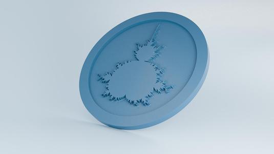 Fractal mandelbrot coin