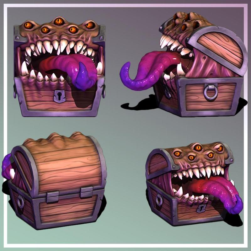 *Reworked* Chest Mimic - Tabletop Boardgames Monster
