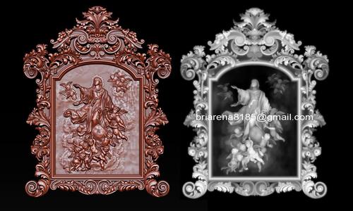 Mirror frame 3d - CNC machine - 3D CNC