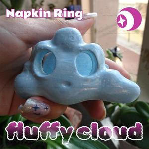 ☁ Cloud Fluffy napkin ring - EN EL ESPACIO ☁