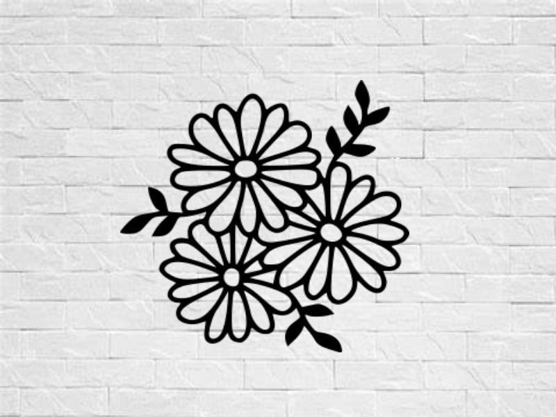 flower mural painting home decoration wall art