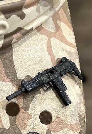 The Mini Tactical Uzi Croc Charm