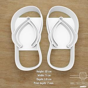 SANDALS COOKIE CUTTER, SUMMER COOKIE CUTTER, BEACH COOKIE CUTTER