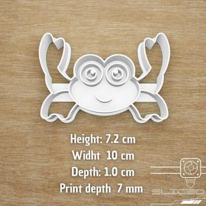 CRAB COOKIE CUTTER, BEACH COOKIE CUTTER, SUMMER COOKIE CUTTER