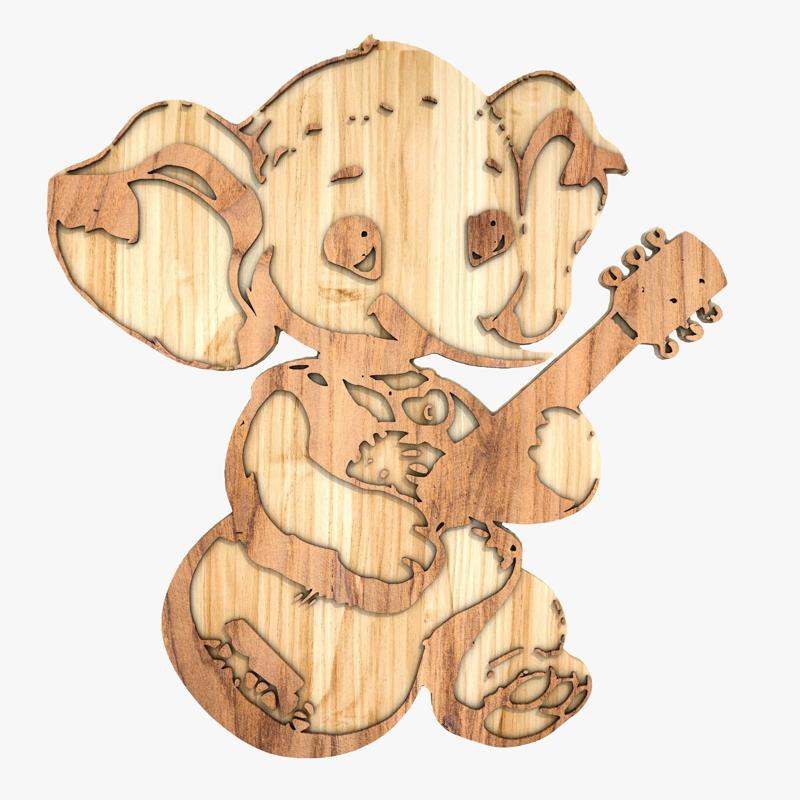 Elephant with quitar