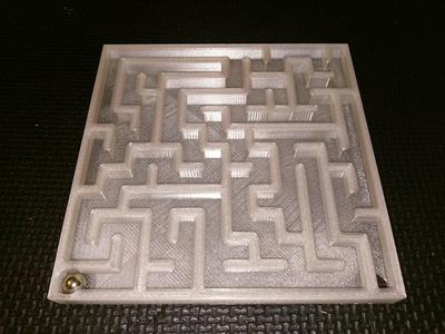 Rolling ball maze generator
