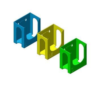 Disposable glove wall mount 