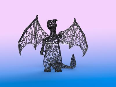 006 CHARIZARD OPTIMIZED POKEMON WIREART DECOR
