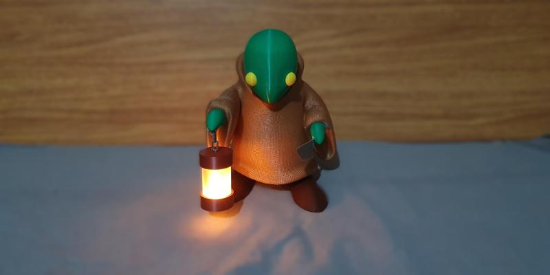 Tonberry from final fantasy with lantern