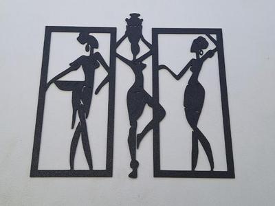 Tribal Grace – Dancing Women Silhouettes