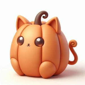 Magic Pumpkin Cat V2 - The Halloween Friendship