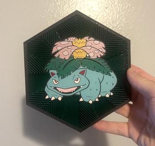03 Venasaur Hex Wall Art