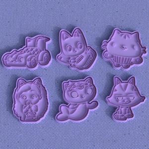 Gabbys dollhouse cookie cutter set of 6