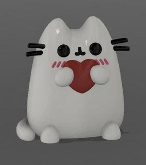 funko pop pusheen heart cute cat gift