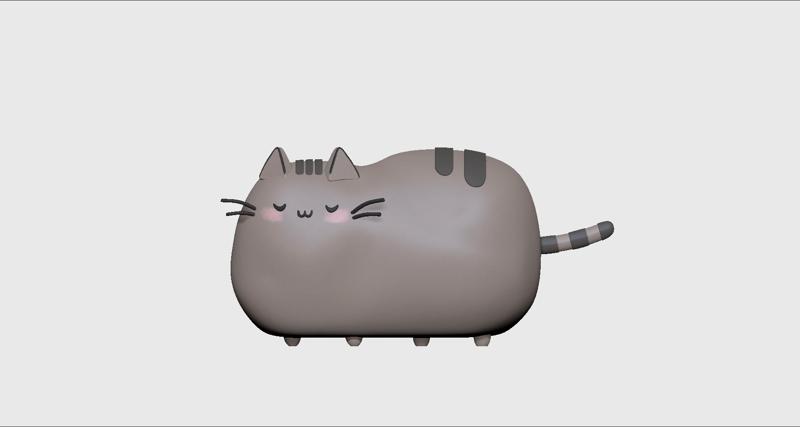 Pusheen blushing - Cat
