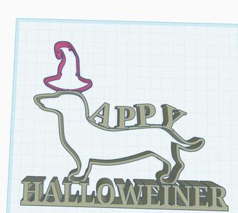 Happy Halloweiner decoration