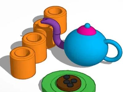 Teaset for Barbie Toys