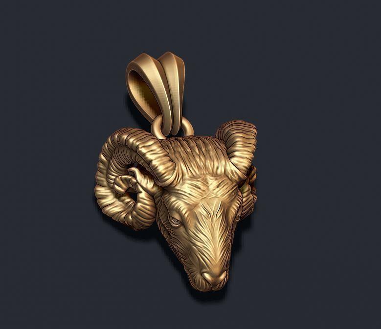ram pendant 3D print model