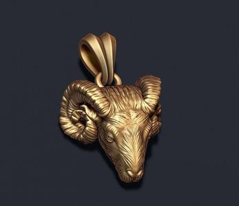 ram pendant 3D print model