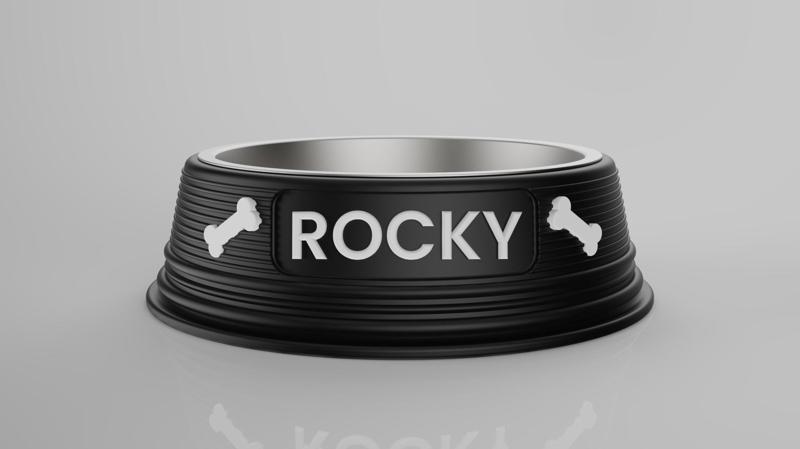 3D Dog bowl with commercial rights