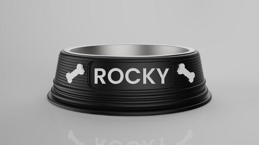3D Dog bowl with commercial rights