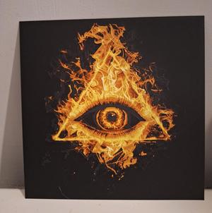 All Seeing Flame Eye - Hueforge 4 colours