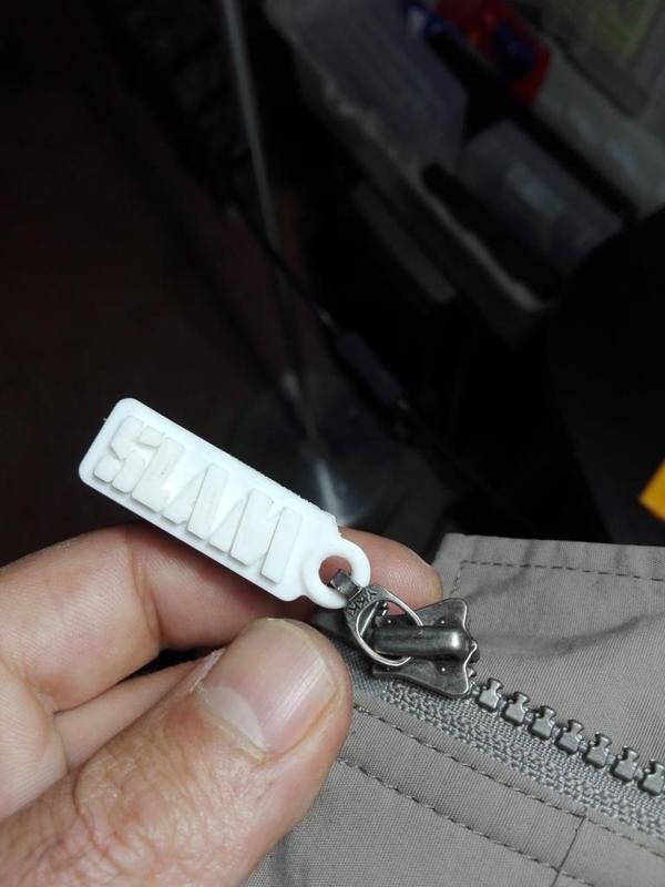 SLAM Jacket Zipper pull tab / toggle