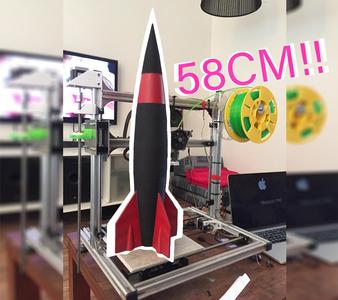 4 part Classic Rocket for 20x20 Printers VASE MODE