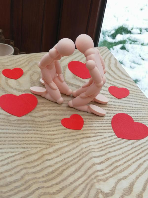 First kiss of valentine's day