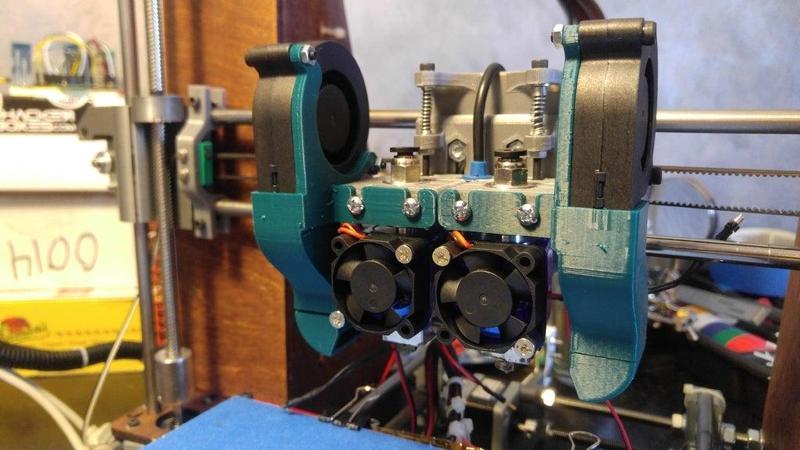 Cow's Dual Bowden MK2 (for Prusa i3 Mk2 clones)