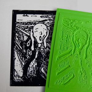 Relief Printing Tutorial, 3D printed