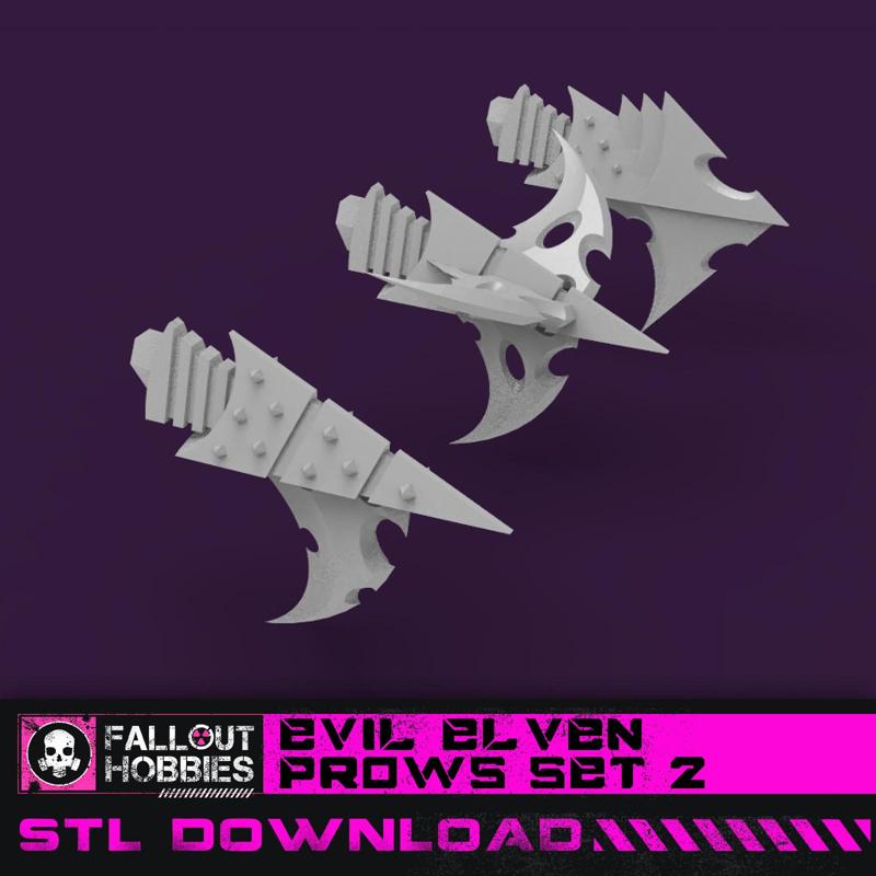 Evil Elven Raider Prows Set 2