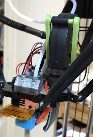 Microdelta Rework fan duct 50mm for dual extrusion setup