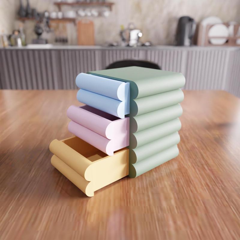 3D Organizer Drawers STL File - 400