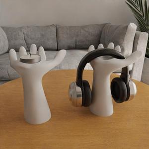 Hand-Shaped 3D Holder – STL File for Headphones Candles