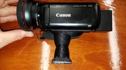 Custom Canon Vixia HF R800 35mm Base Tripod Mount For SunPak
