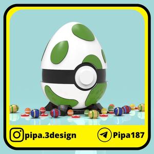 STORAGE CONTAINER - EASTER EGG POKEBALLS - POKEMON GO