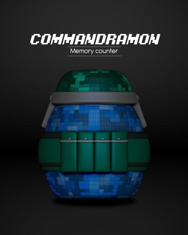 Commandramon Digiegg Memory Counter Digimon TCG