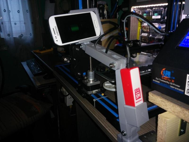 Articulated arm support for Samsung S3 mini and Power Bank ( i use it with "Alfred x Camera")