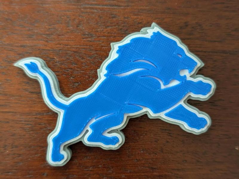 Simple Detroit Lions Magnet
