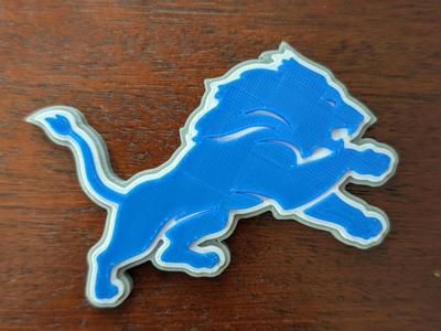 Simple Detroit Lions Magnet