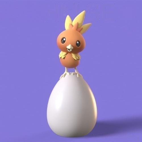 Pokemons - Torchic on Easter Egg
