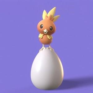 Pokemons - Torchic on Easter Egg