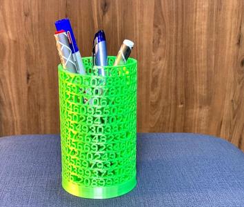 Spiral Pi Pencil holder