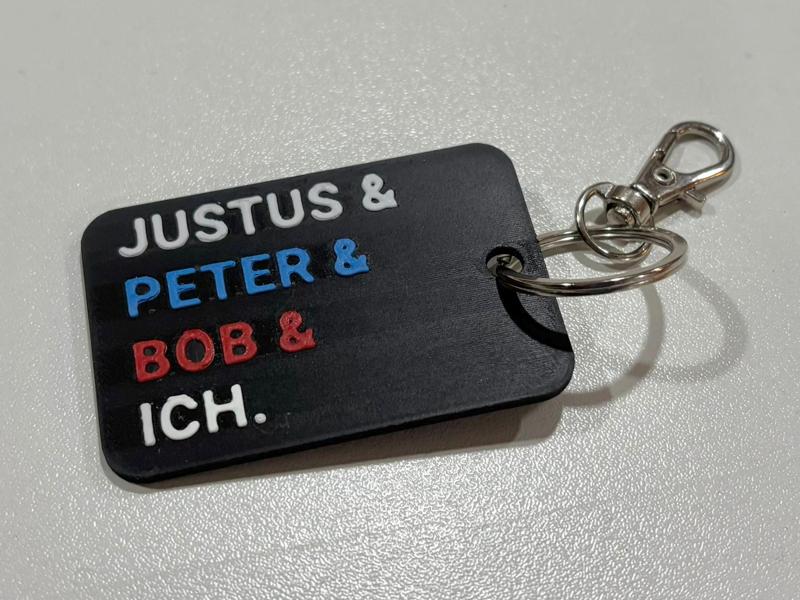 Question Mark Keychain "Justus"