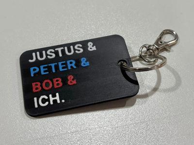 Question Mark Keychain "Justus"