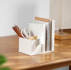 Minimalist Desk Organizer – Notebook, Phone & Stationery Holder 3D Model