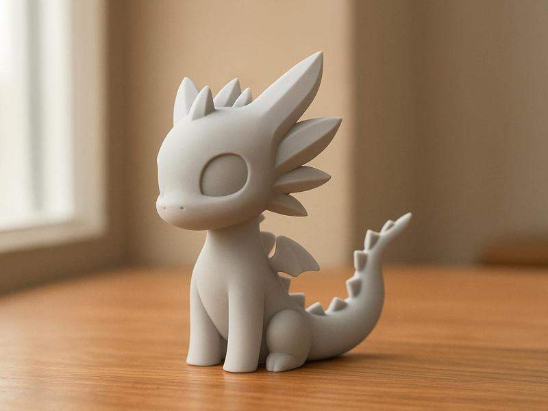 Cute Dragon – Adorable 3D Printed Fantasy Figurine