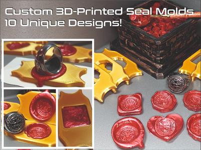 Custom 3D-Printed Seal Molds – 10 Unique Designs!